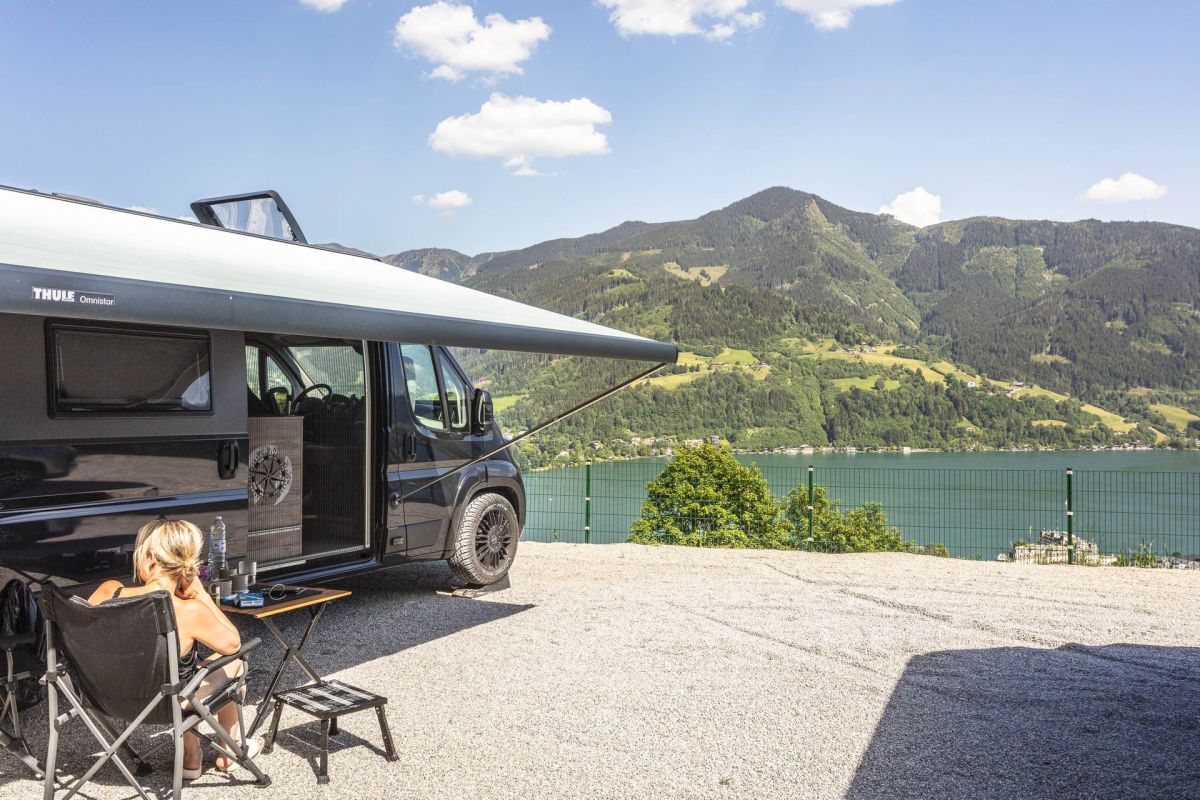 Camper Stellplatz Zell am See mit Seeblick
