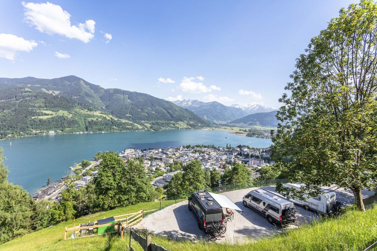 Wohnmobilstellplatz Zell am See mit Panoramablick
